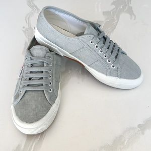 Superga Cotu Classic Gray Sage 2750 Women’s Sz 8 US / 39 EU